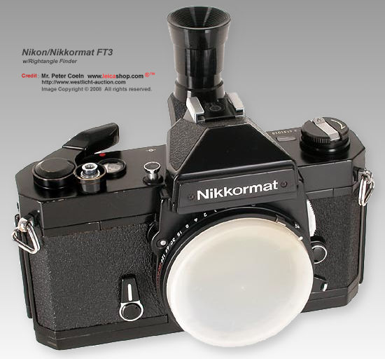 Nikkormat FT3具有直角观察装置。