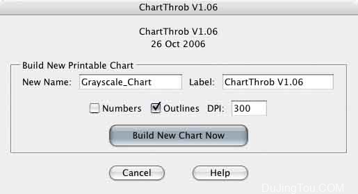 ChartThrob：打印数字负片的校色工具