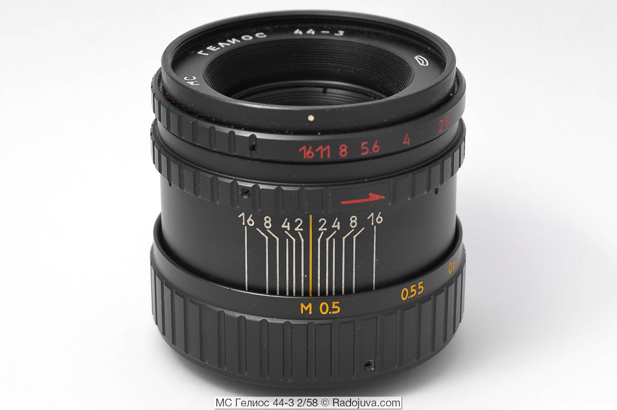 苏联镜头： Helios 44-3 2/58 MS MMZ, 8 光圈版