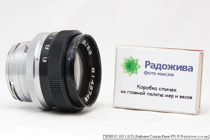 苏联镜头：HELIOS-103 1.8 / 53 评测资料及样片，带 Contax-Kiev RF 转接环。
