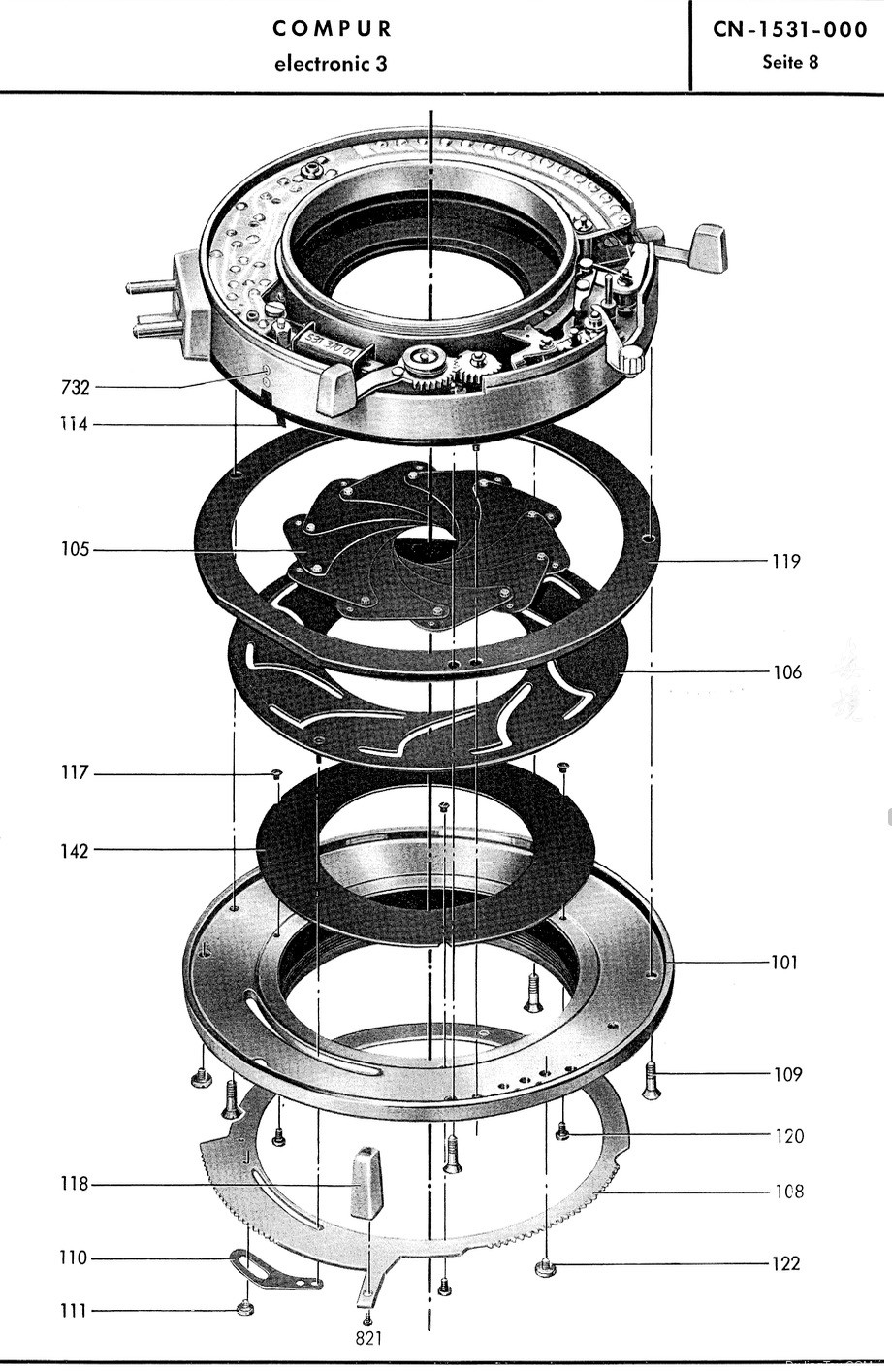 Compur 3电子快门(Compur electronic 3 shutter )介绍及维修手册 – 毒镜头